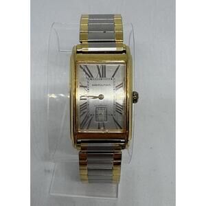 Hamilton Ardmore Registered Edition 6268 Gold Roman Dial Quartz Men's Watch Vtg